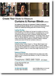 Curtains-On-Line Promotional Leaflet Spread 2