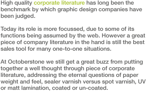 Corporate Literature Editorial