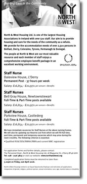 North & West Housing Recruitment Advertising