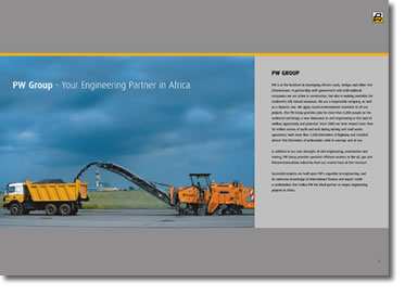 PW Group Brochure Design Spread