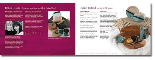 Relish Ireland Catalogue Design Spread