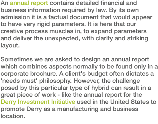 Annual Reports Editorial