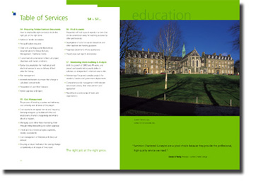 Sammon Surveyors Brochure Design Spread