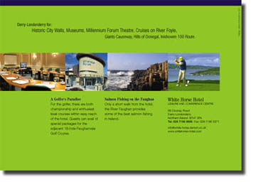 White Horse Hotel Brochure Design Spread