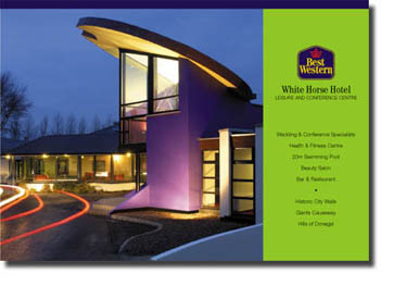 White Horse Hotel Brochure Design Cover