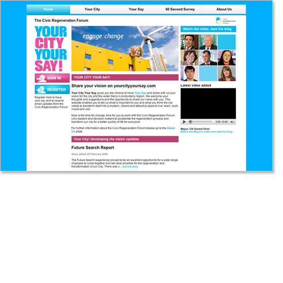 Your City Your Say Web Design & Development